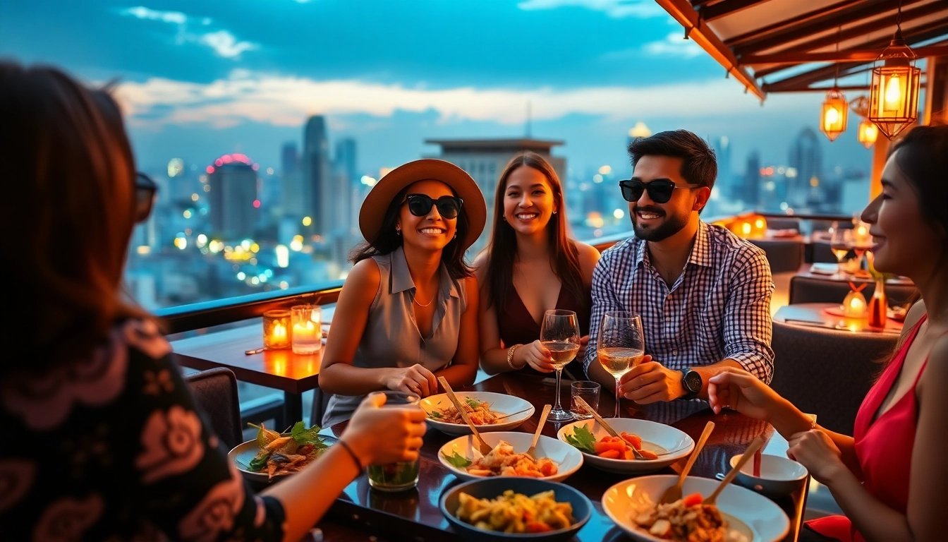 Experience a luxurious 베트남 호치민 황제투어 with stylish travelers enjoying Vietnamese cuisine and city views.