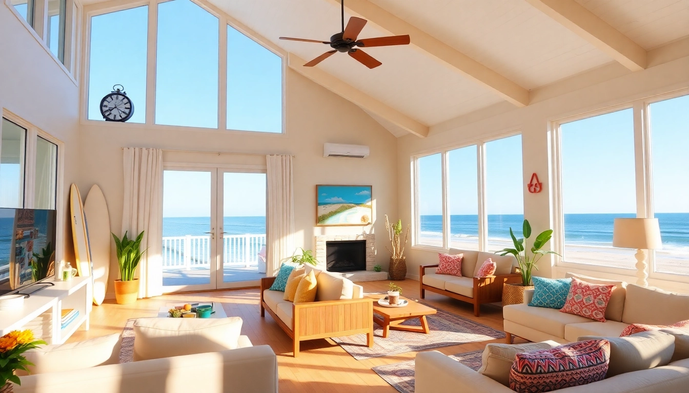 Discover beautiful airbnb houses for sale featuring vibrant beach decor and stunning ocean views.