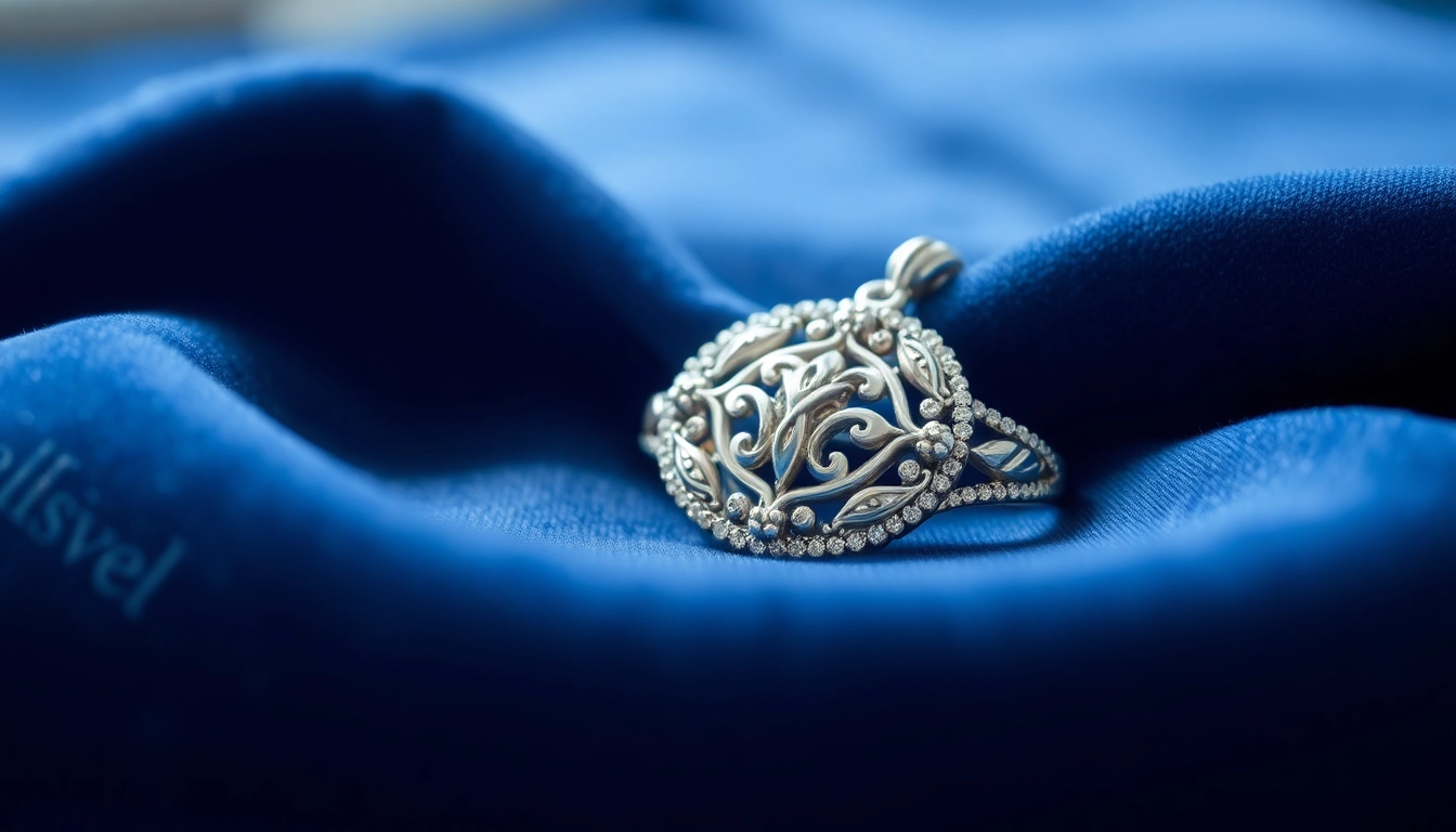 Admire the elegance of handcrafted silver jewelry featuring intricate designs.