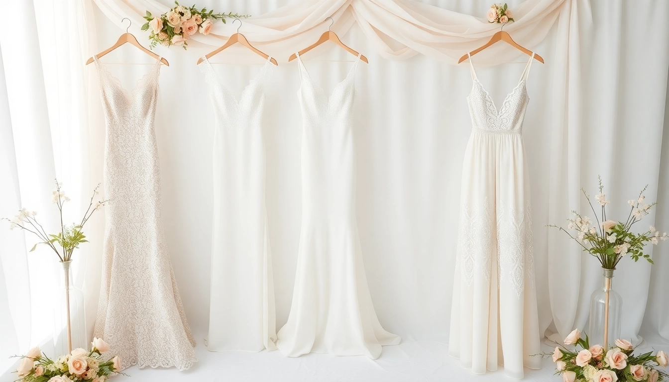 Showcasing stunning reception wedding dresses with elegant designs and intricate details.
