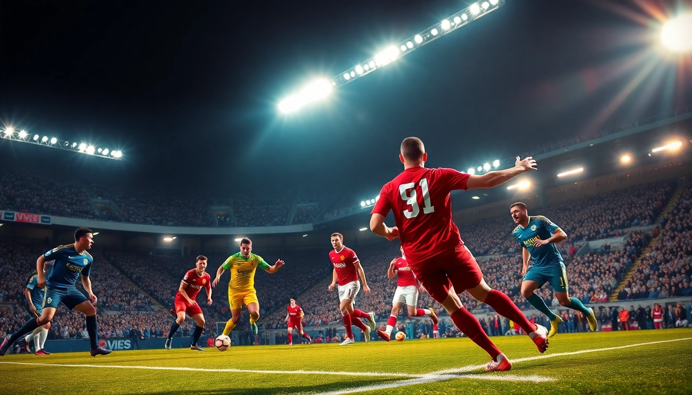 Experience judi bola terpercaya with thrilling football moments captured during a competitive match.