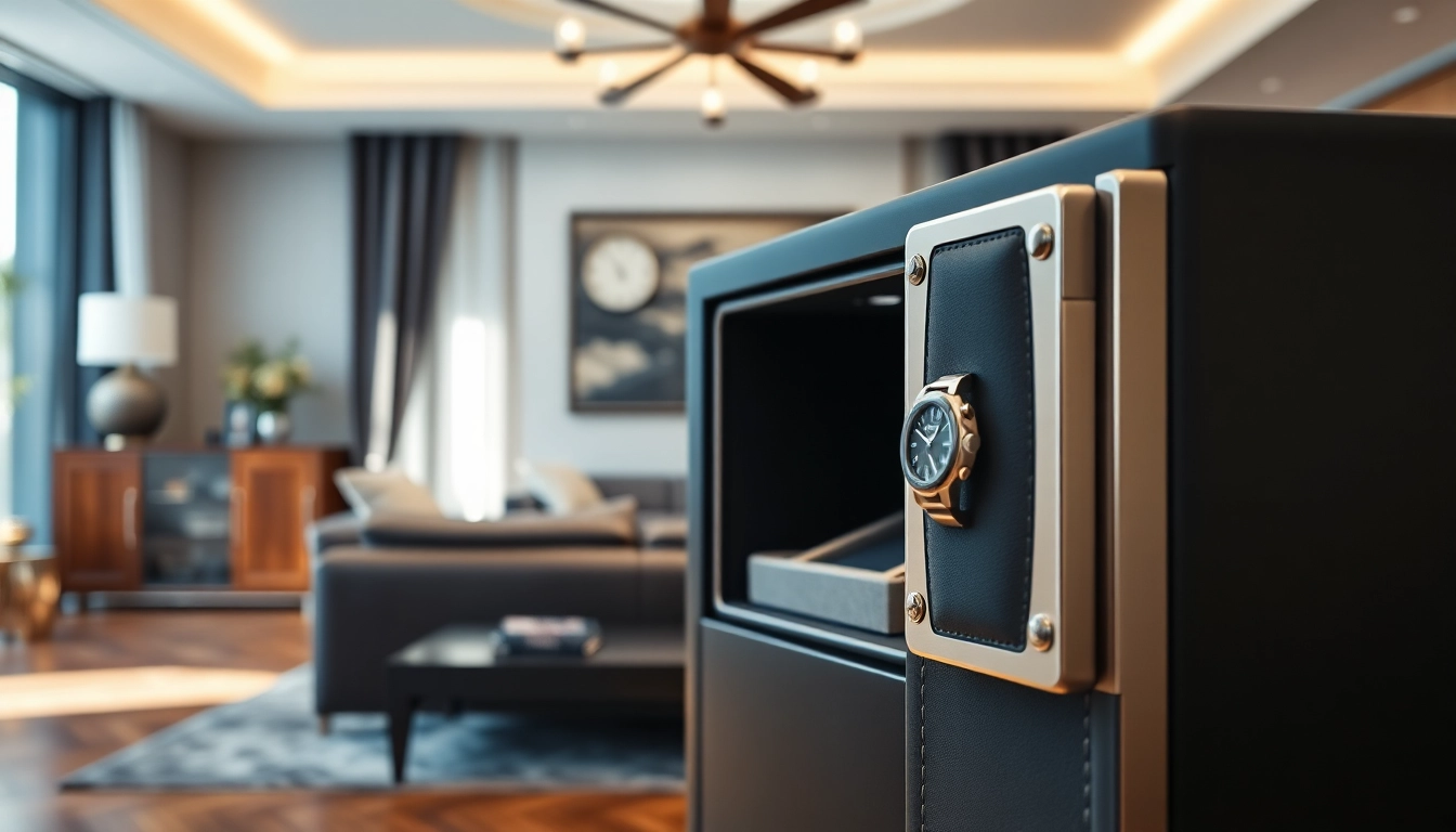 Safe your precious collection with a luxurious watch safe designed for elegance and security.