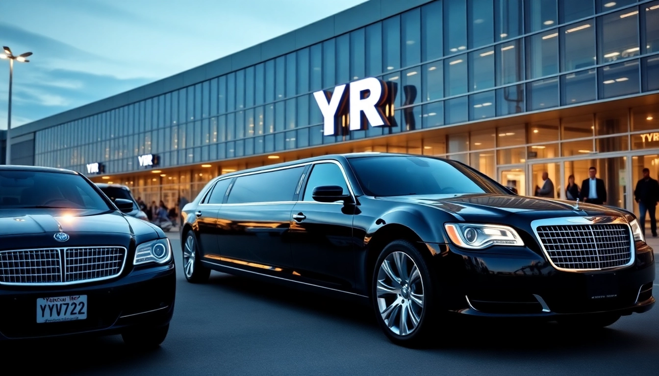 Experience luxury with YVR Limos waiting at Vancouver International Airport, ready for your journey.