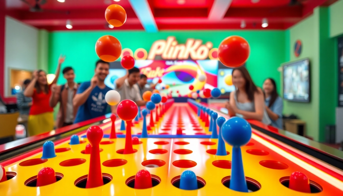 Rasakan keseruan bermain plinko indonesia dengan bola yang meluncur di papan permainan.