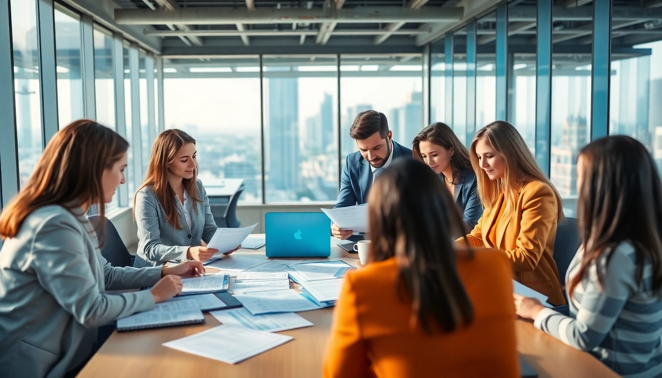 Team providing QSM document clearing services in a modern office, showcasing collaboration and efficiency.