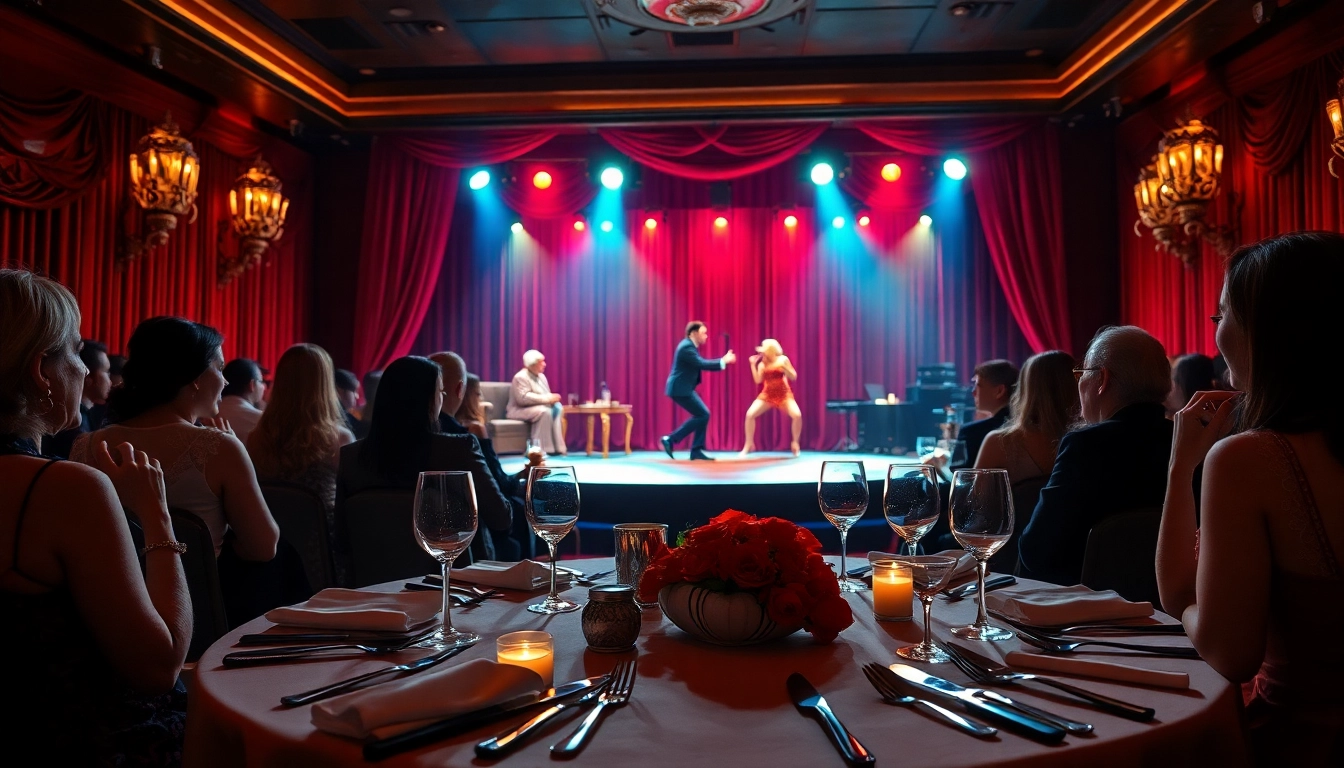 Experience an enchanting dinner theatre las vegas performance filled with captivating moments.